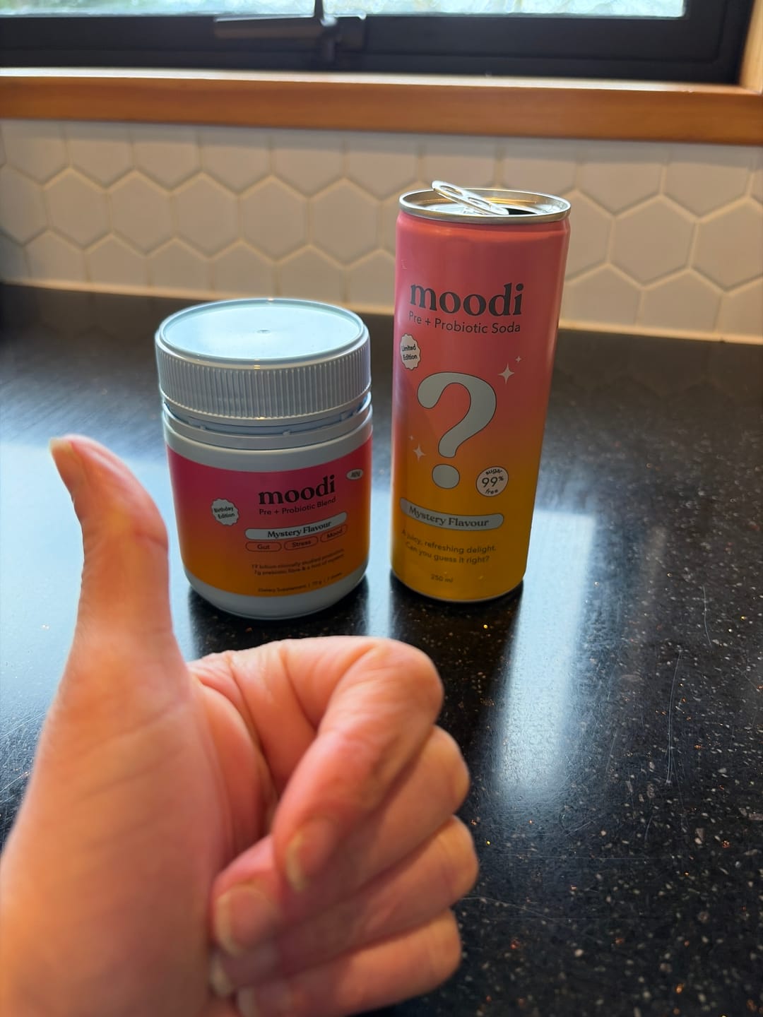 Customer photo review of Pre + Pro Soda