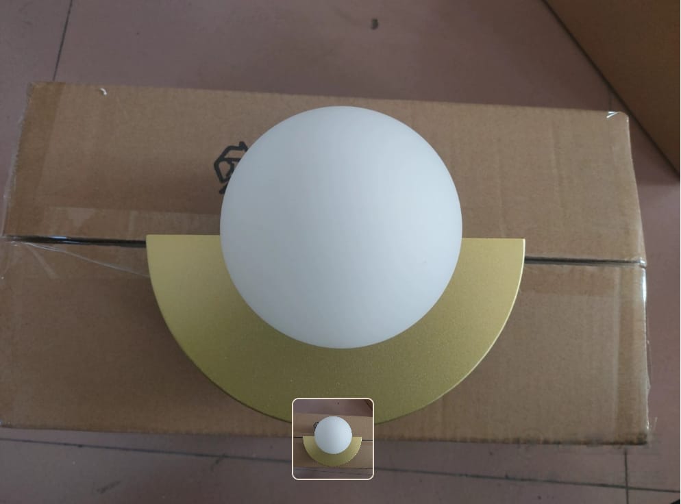 Customer photo review of Sol Aurora Half Moon Wall Light | Modern Backlit LED Crescent Sconce for Living Room