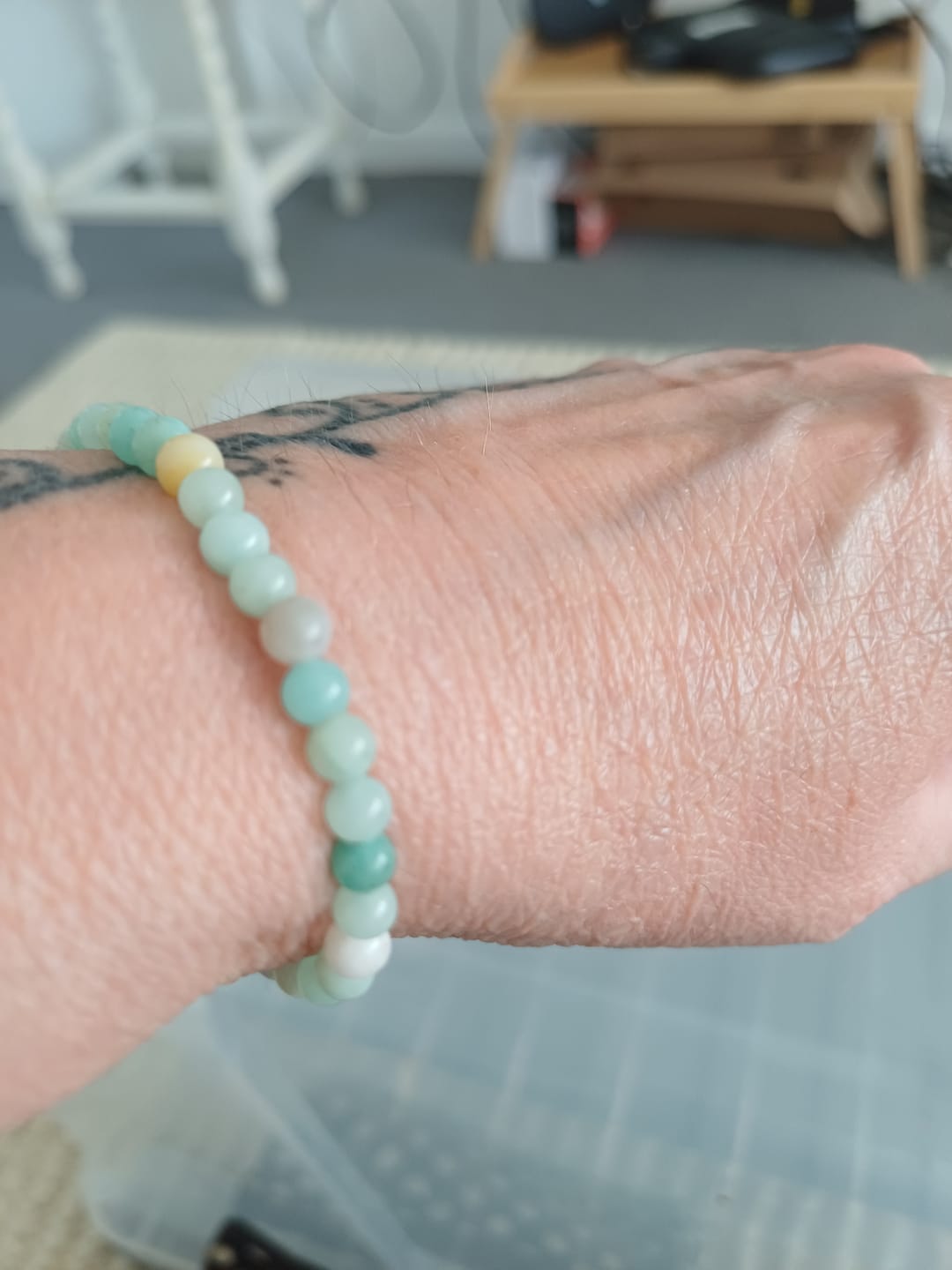 Customer photo review of Multi-Amazonite Bracelet Mini