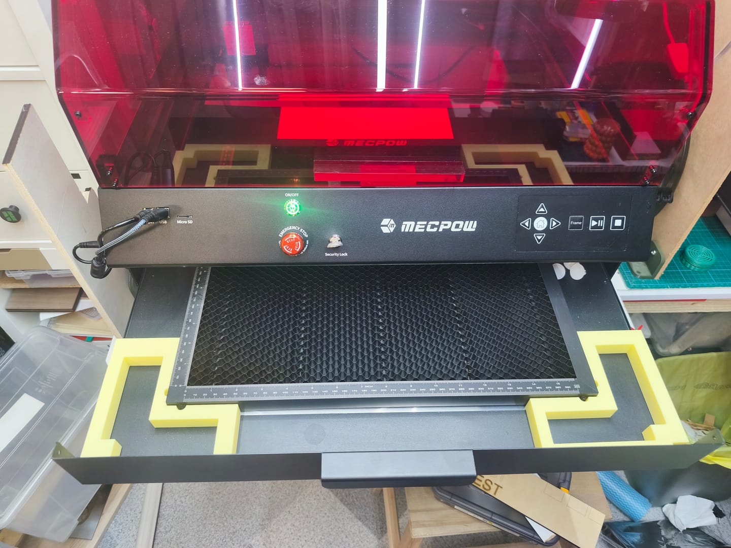 Customer photo review of Mecpow X4 Pro 22W Laser Engraver