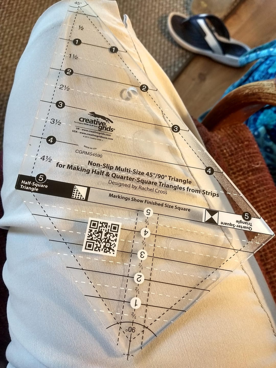 Customer photo review of Multi Size Triangle 45 & 90 Degrees, Creative Grids