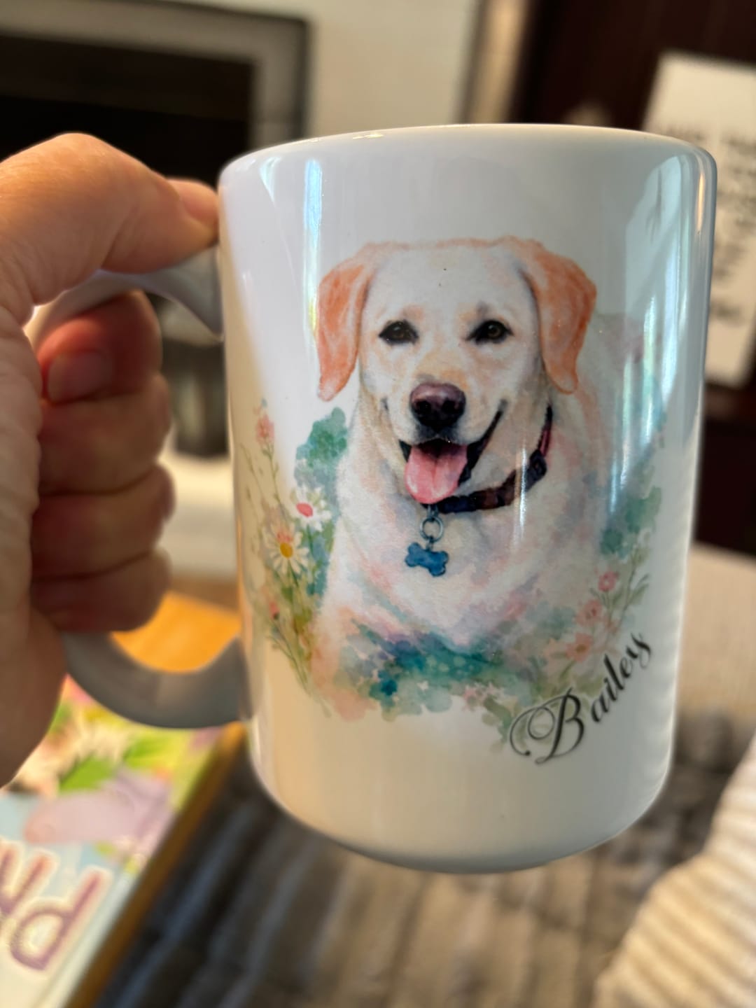 Customer photo review of Watercolor - Personalized Mug