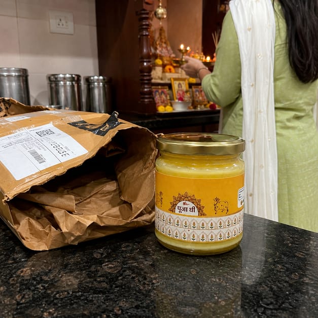 Customer photo review of Pooja Ghee
