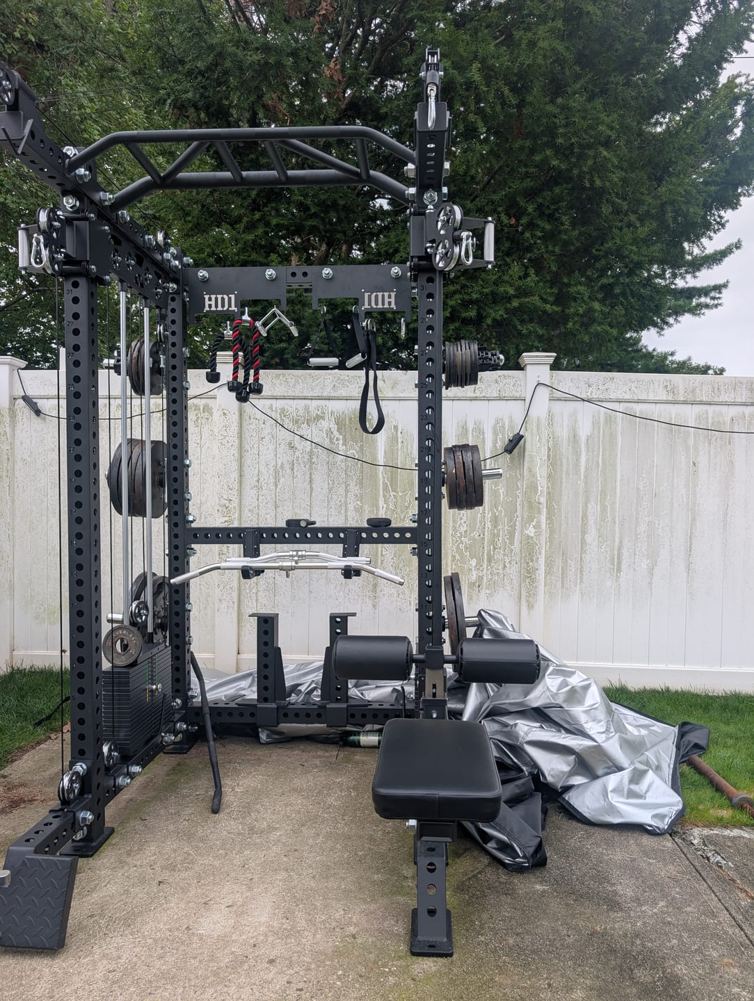 Customer photo review of HD1 Squat Rack Functional Trainer