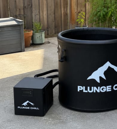 Customer photo review of Cold Plunge Chiller + Tub (XXL)