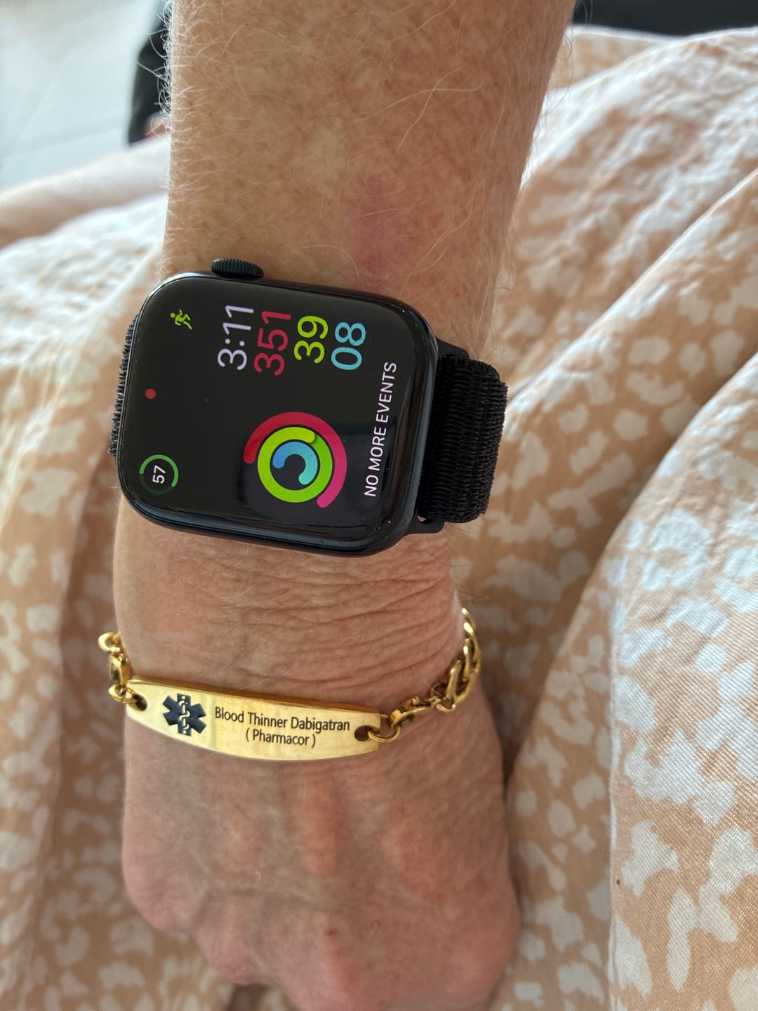 Customer photo review of Classic Gold Medical Alert ID Chain Bracelet