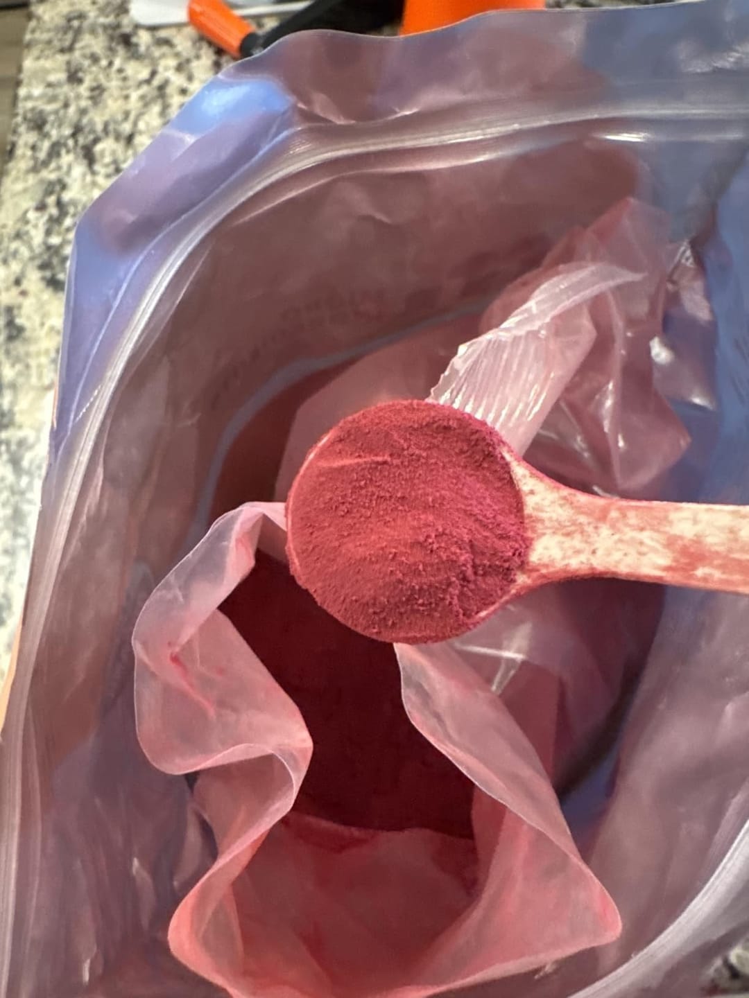 Customer photo review of Nutri Glow ABC Powder 250g – Apple Beetroot Carrot | Natural Energy & Nutrition | Mix in Smoothies, Juice & Recipes