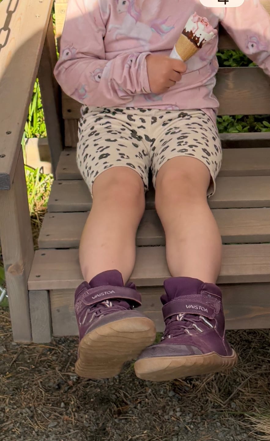 Customer photo review of Vaistoa Kaste Kids | Waterproof Barefoot Sneakers