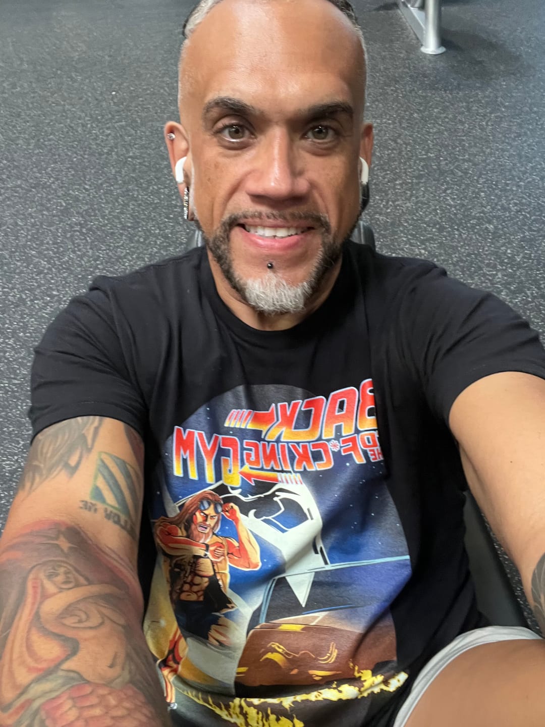 Customer photo review of Back To The F*cking Gym (Image) T-Shirt