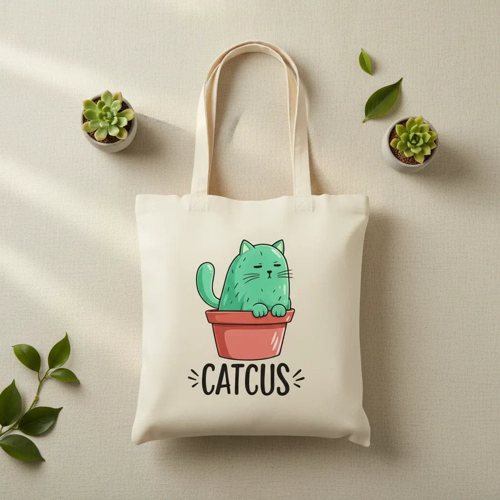 Customer photo review of Wrapzy Cactus Canvas Tote Bag