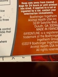 Customer photo review of Frontline Plus for Small Dogs 5-22 lbs – Flea & Tick Treatment