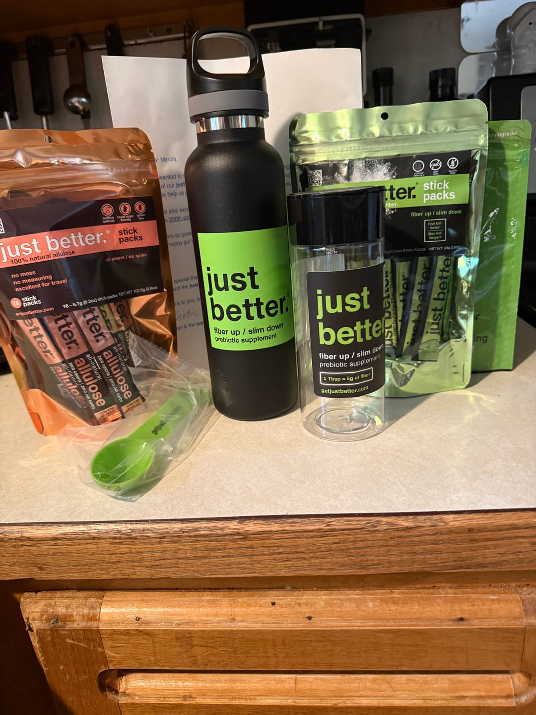 Customer photo review of just better.® FREE product sample