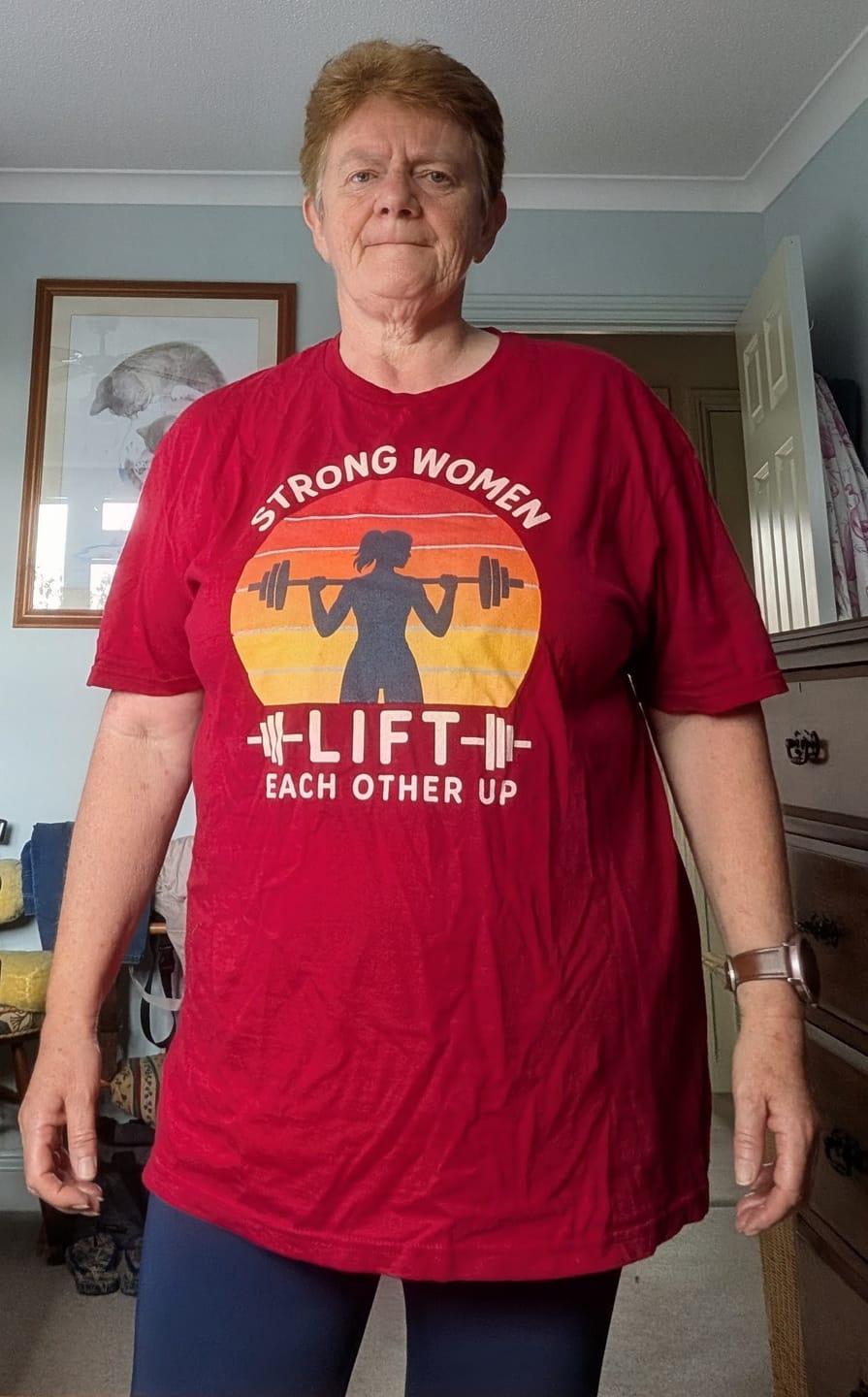 Customer photo review of Women Lift Together T-shirt