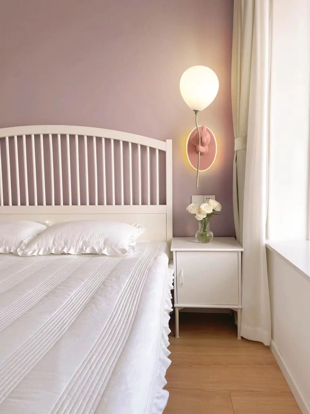 Customer photo review of Bear Balloon Wall Lamp