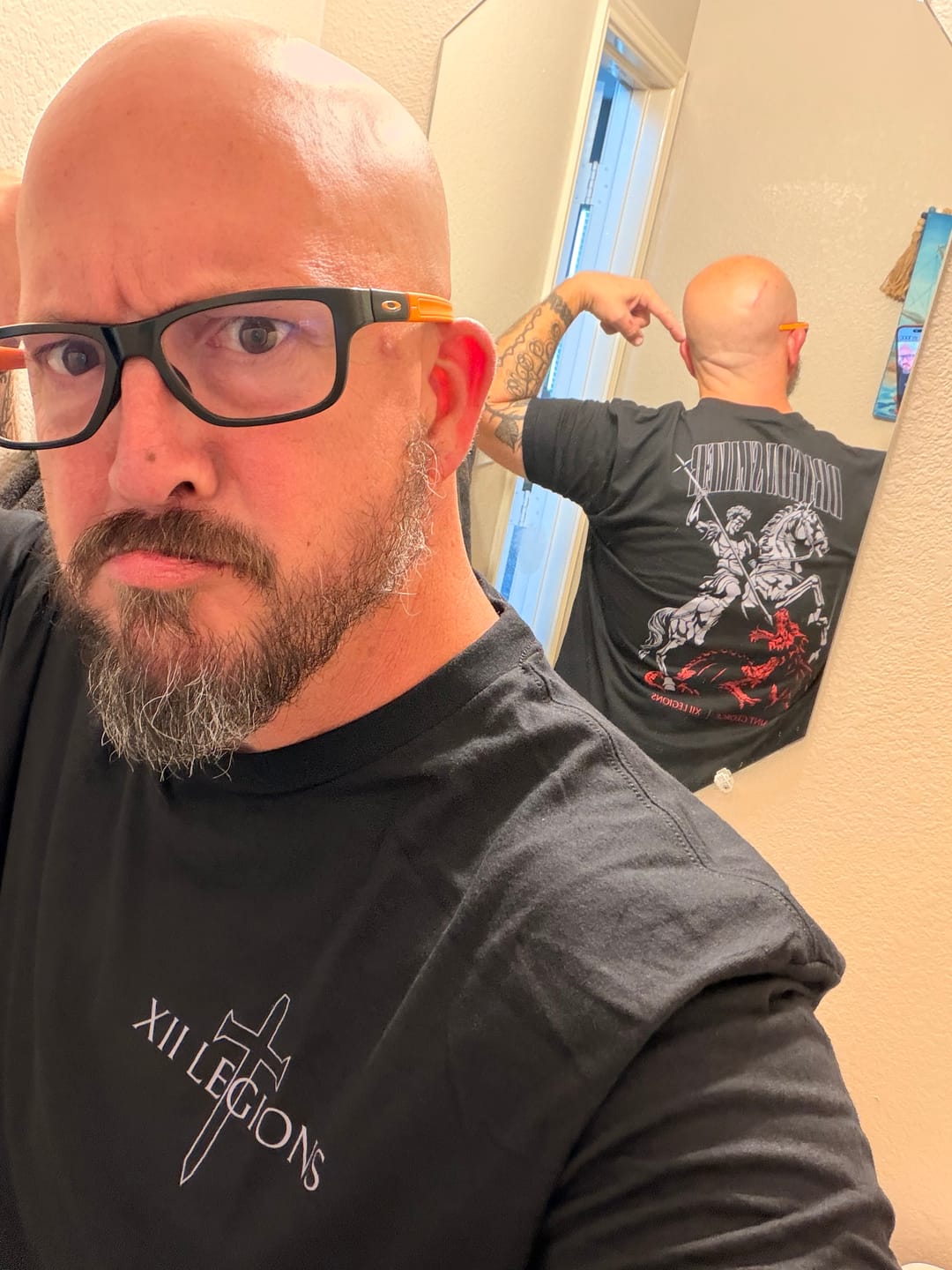 Customer photo review of SAINT GEORGE T-shirt