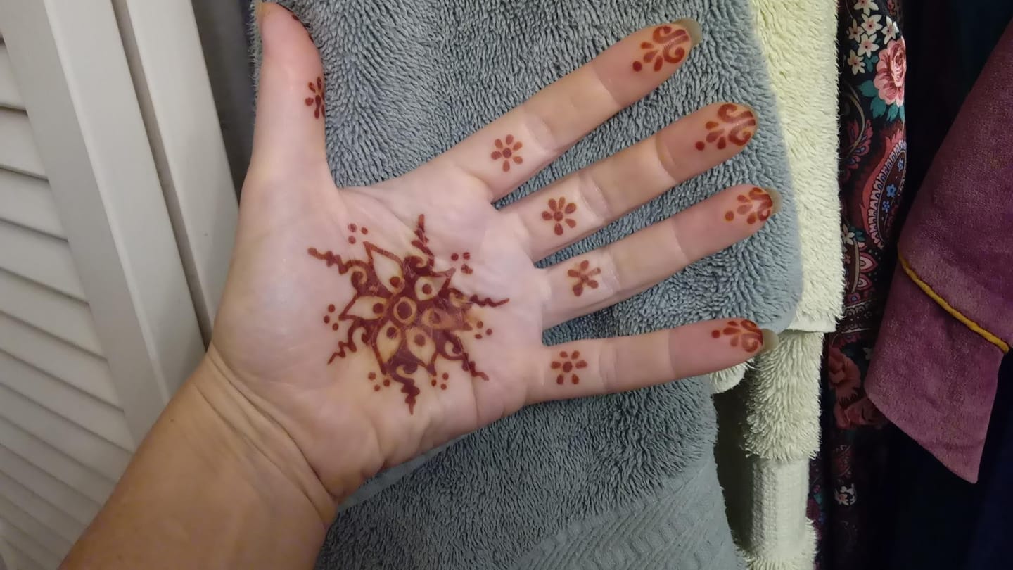 Customer photo review of Nutri Glow Organic Henna Powder