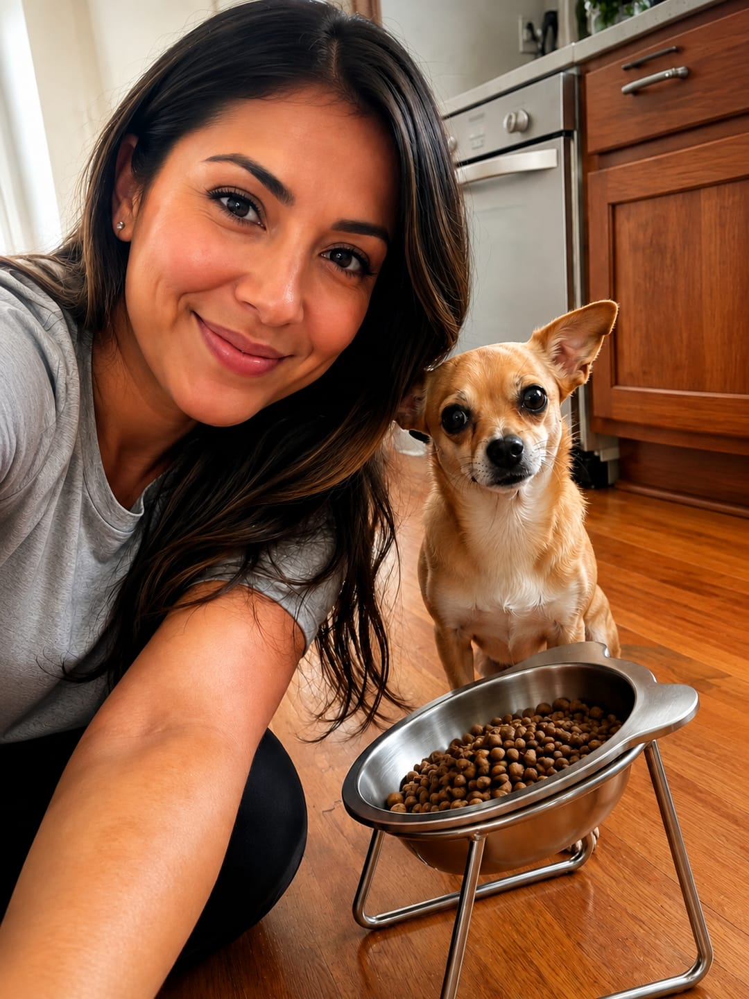 Customer photo review of Somnair™ Elevated Dog Bowl