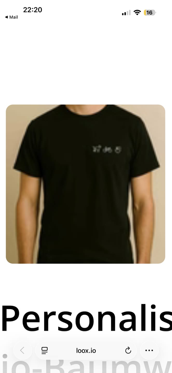 Customer photo review of Personalisiertes Premium T-Shirt aus Bio-Baumwolle – Unisex