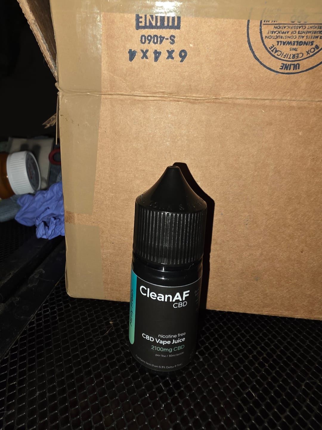 Customer photo review of Minty Fresh CBD Vape Juice