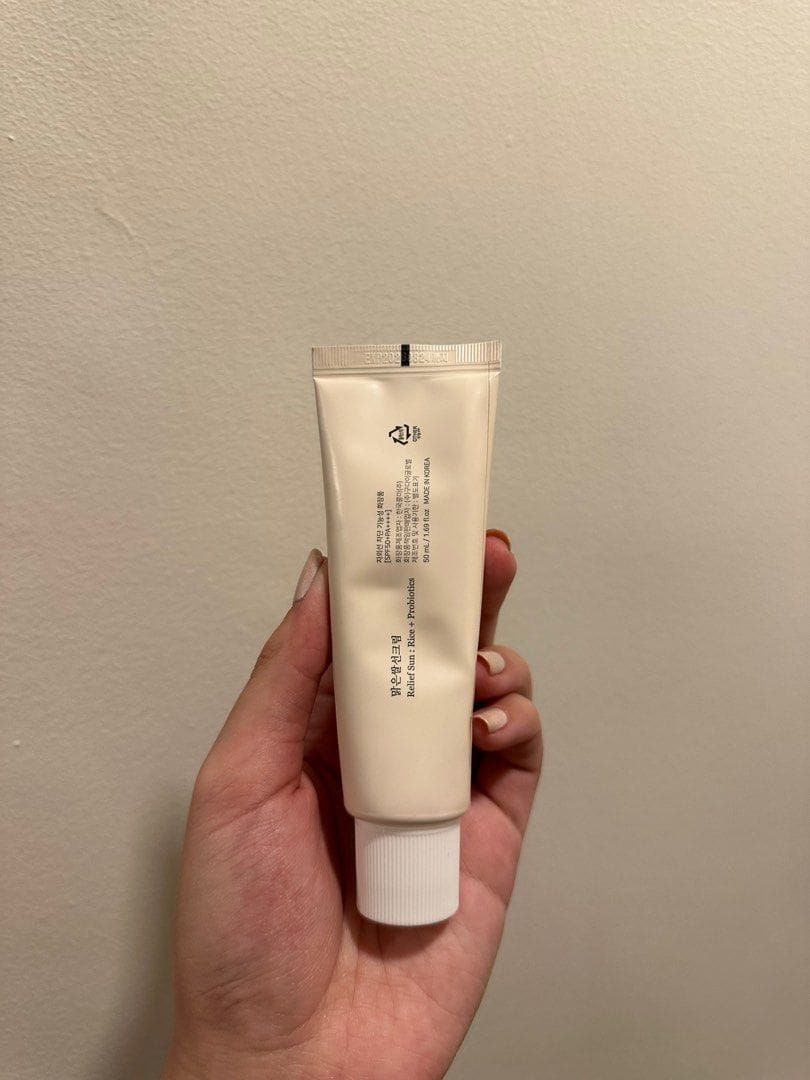 Customer photo review of Beauty of Joseon Relief Sun : Rice + Probiotics (50ml, 1.69fl.oz)