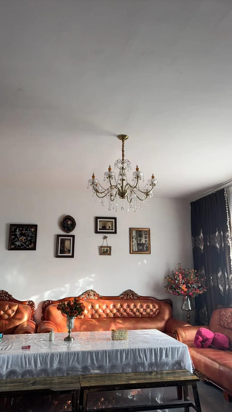 Customer photo review of French Pearl Candle Chandelier