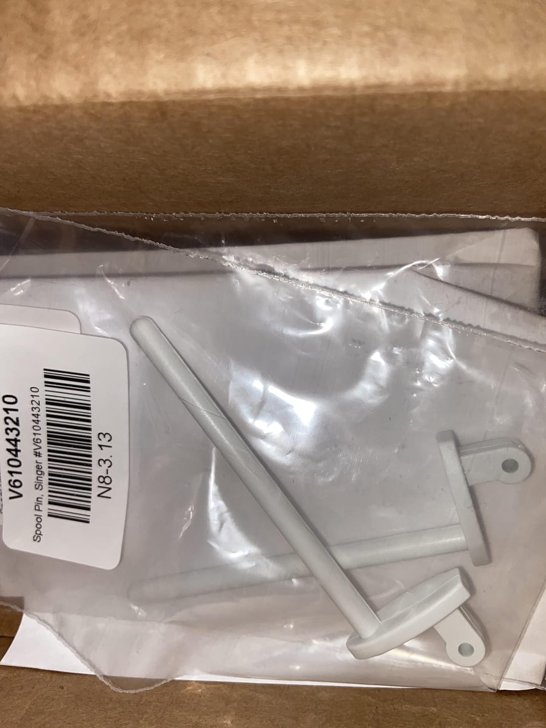 Customer photo review of Spool Pin, Singer #V610443210