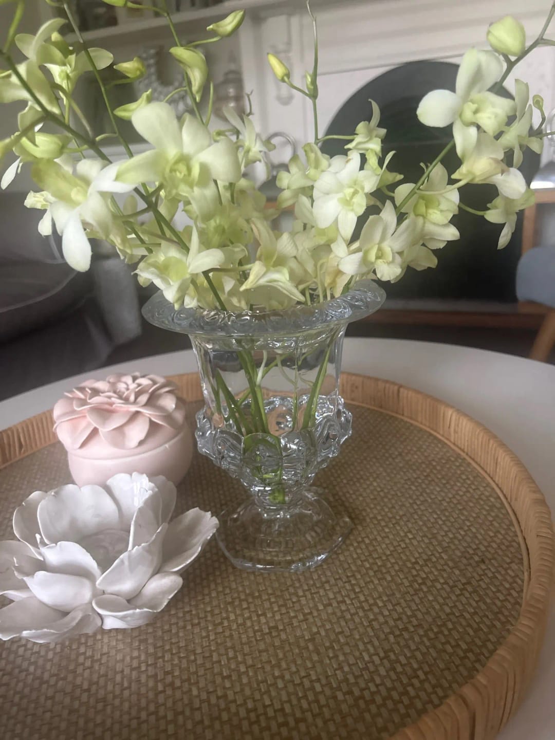 Customer photo review of French Relief Glass Vase