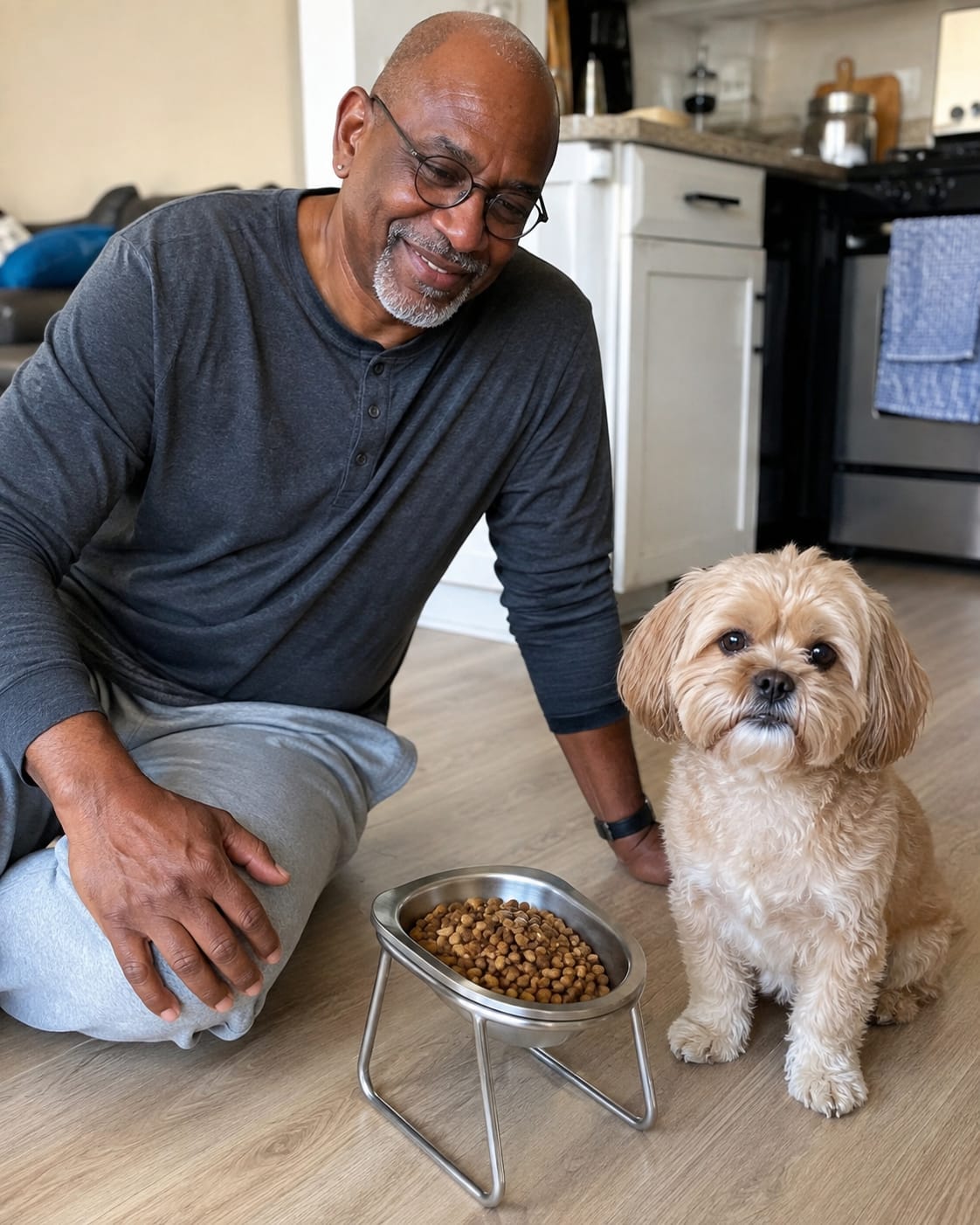 Customer photo review of Somnair™ Elevated Dog Bowl