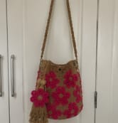 Customer photo review of Bolso de Ganchillo Hecho a Mano