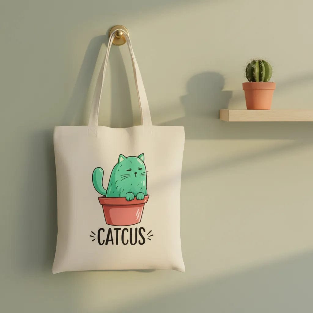 Customer photo review of Wrapzy Cactus Canvas Tote Bag