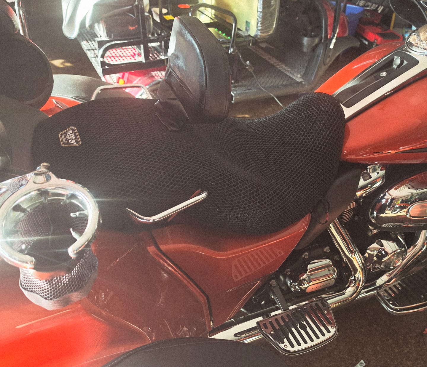 Customer photo review of Wind Rider Seat Cover