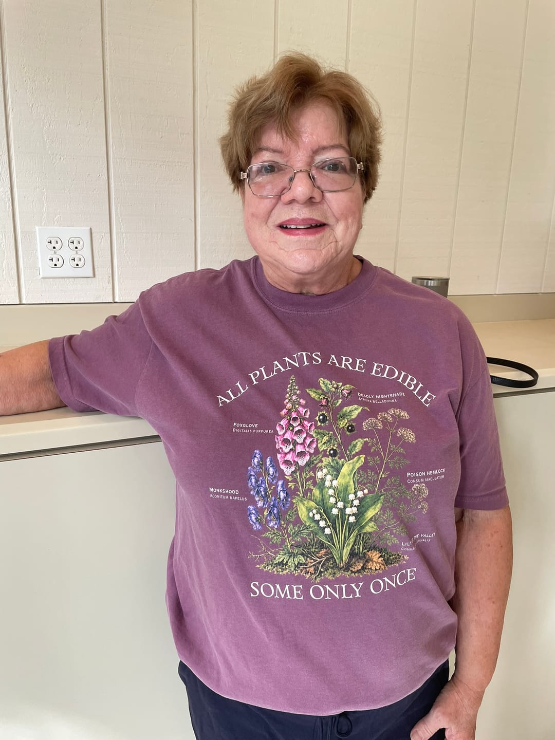 Customer photo review of All Plants Are Edible T-Shirt