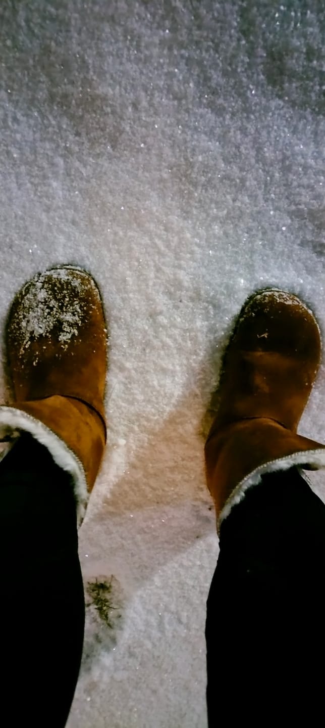 Customer photo review of Vaistoa Huurre | Winter Barefoot Ankle Boots
