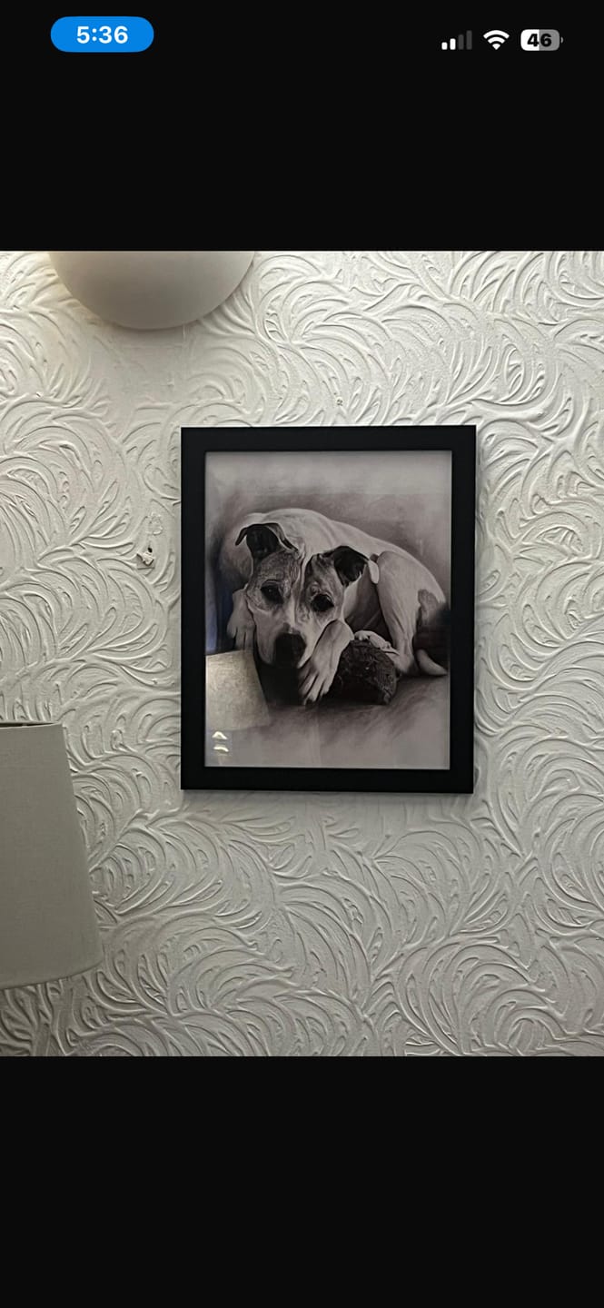 Customer photo review of Charcoal - Personalised Poster