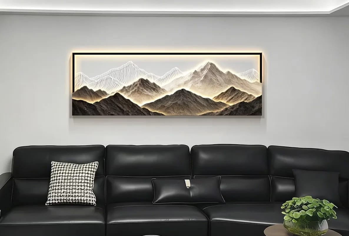 Customer photo review of Mountain Backdrop Wall Light
