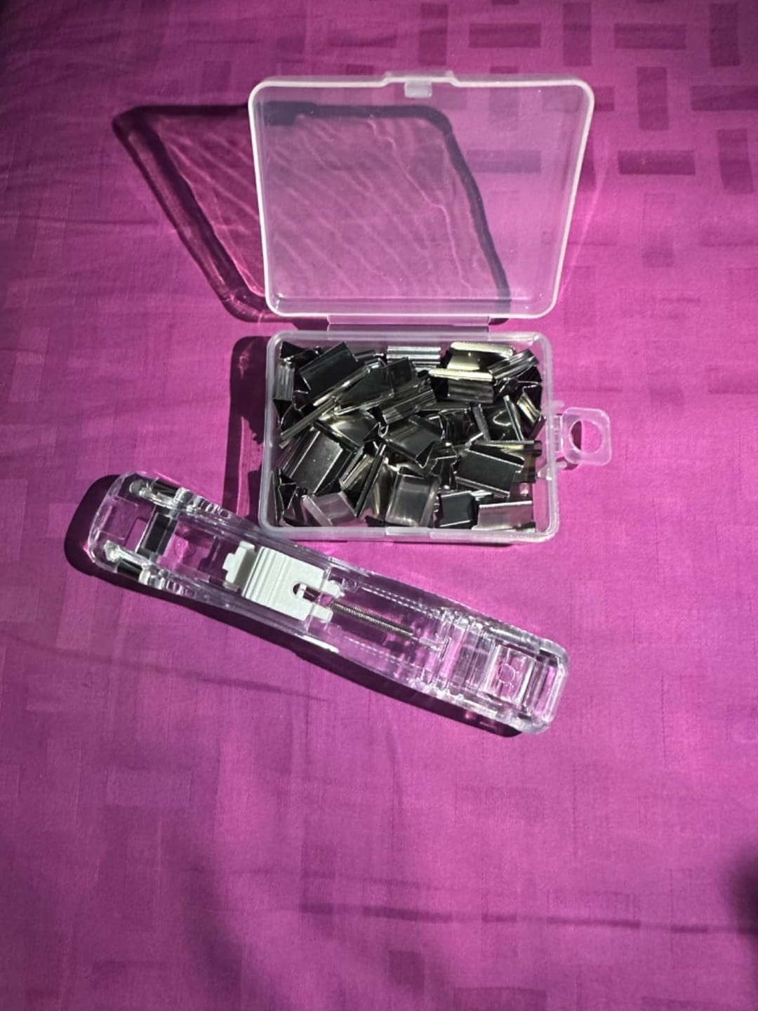Customer photo review of ClipMate Portable Paper Clip Dispenser