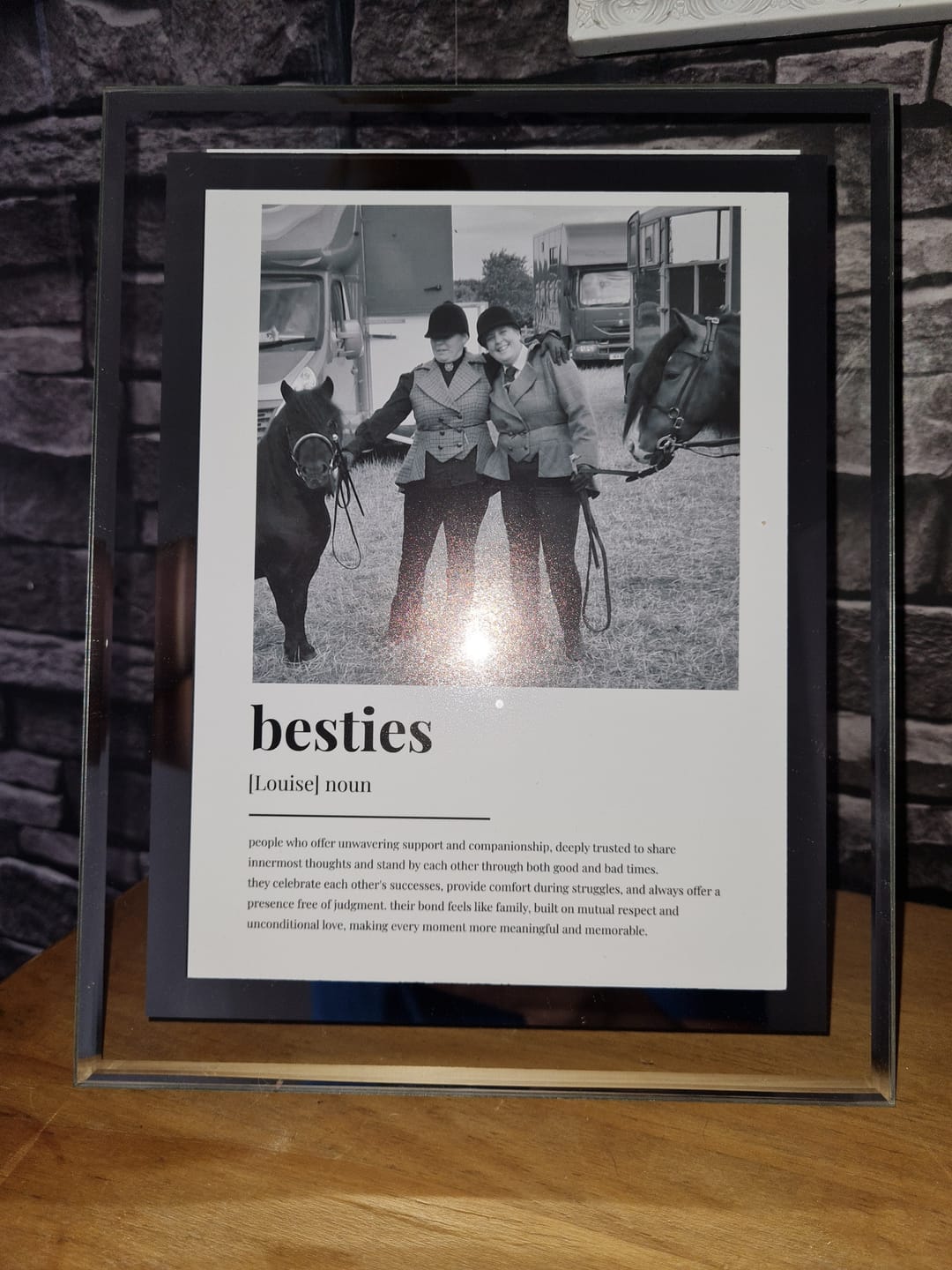 Customer photo review of Personalised Friendship Definition Photo Print