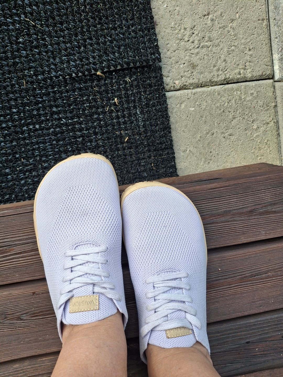 Customer photo review of Vaistoa Iloa | Knitted Barefoot Sneakers