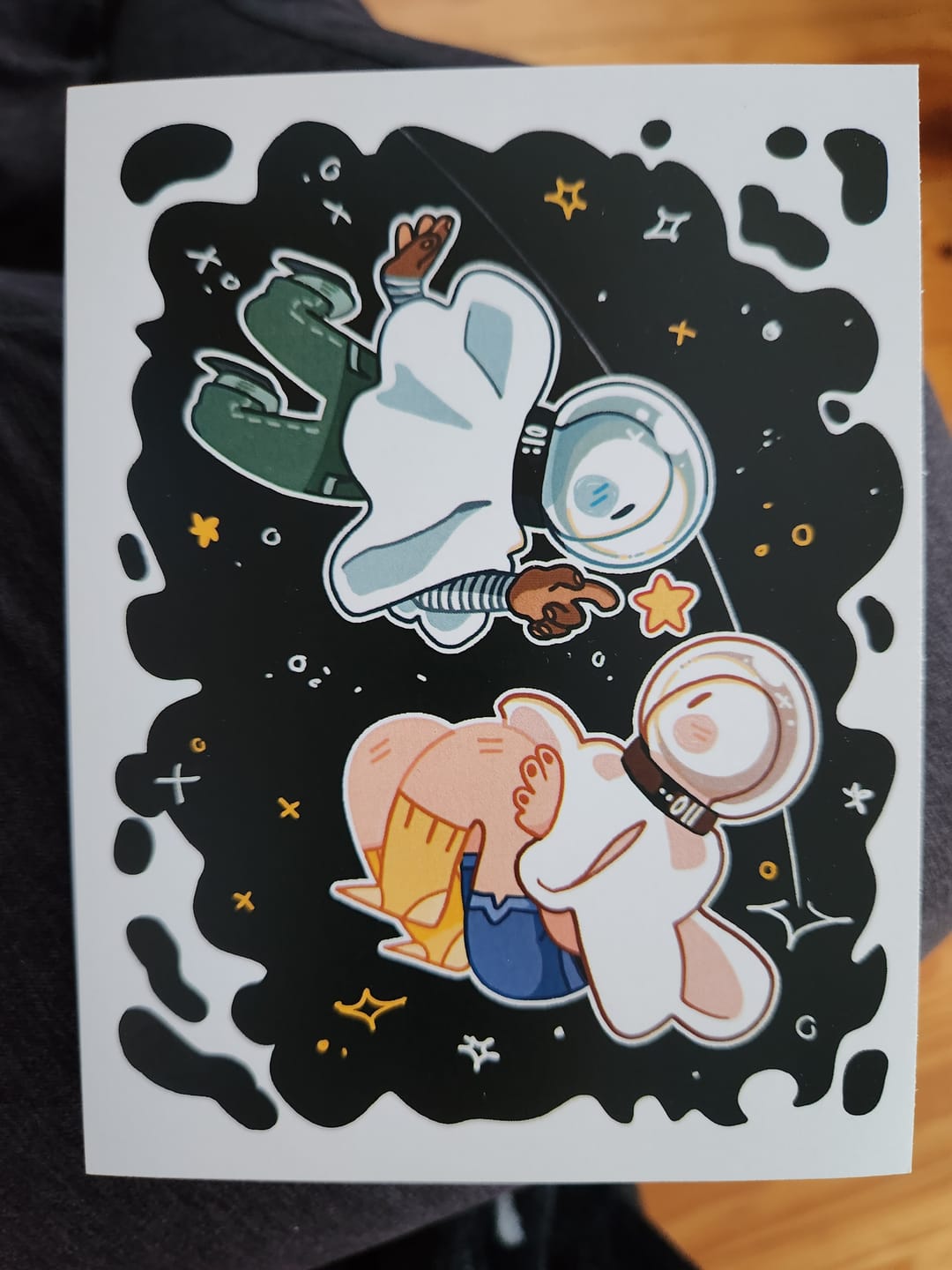 Customer photo review of Mini Space Ghost Print 4x5 Glossy Print