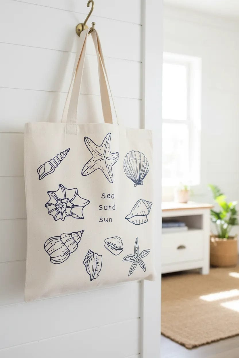 Customer photo review of Wrapzy Sea Sand Sun Tote Bag