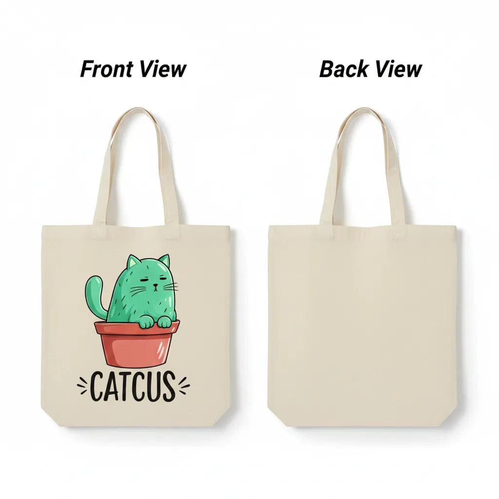 Customer photo review of Wrapzy Cactus Canvas Tote Bag