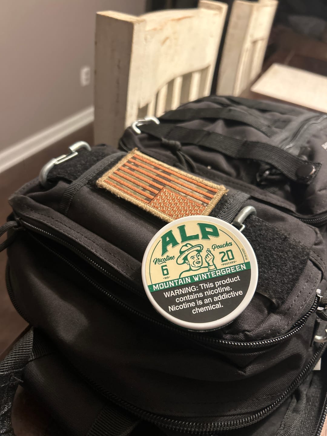 Customer photo review of Mountain Wintergreen Nicotine Pouches
