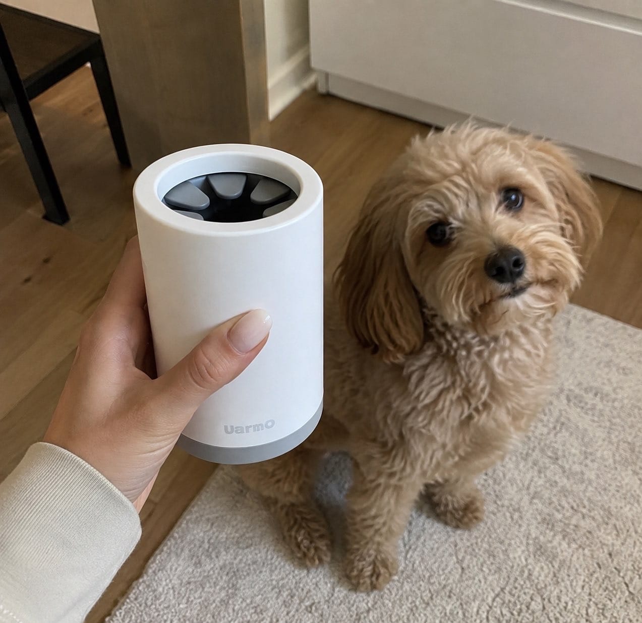 Customer photo review of Dog Paw Cleaner