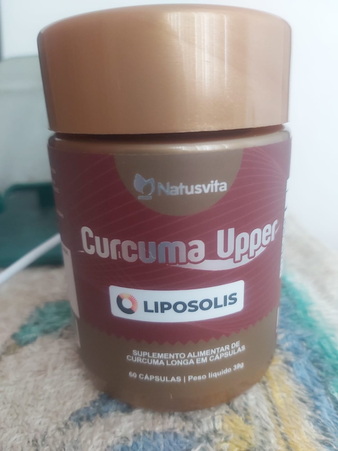 Customer photo review of Curcuma Upper (Curcumima Lipossomal com TCM) em Cápsulas Softgel