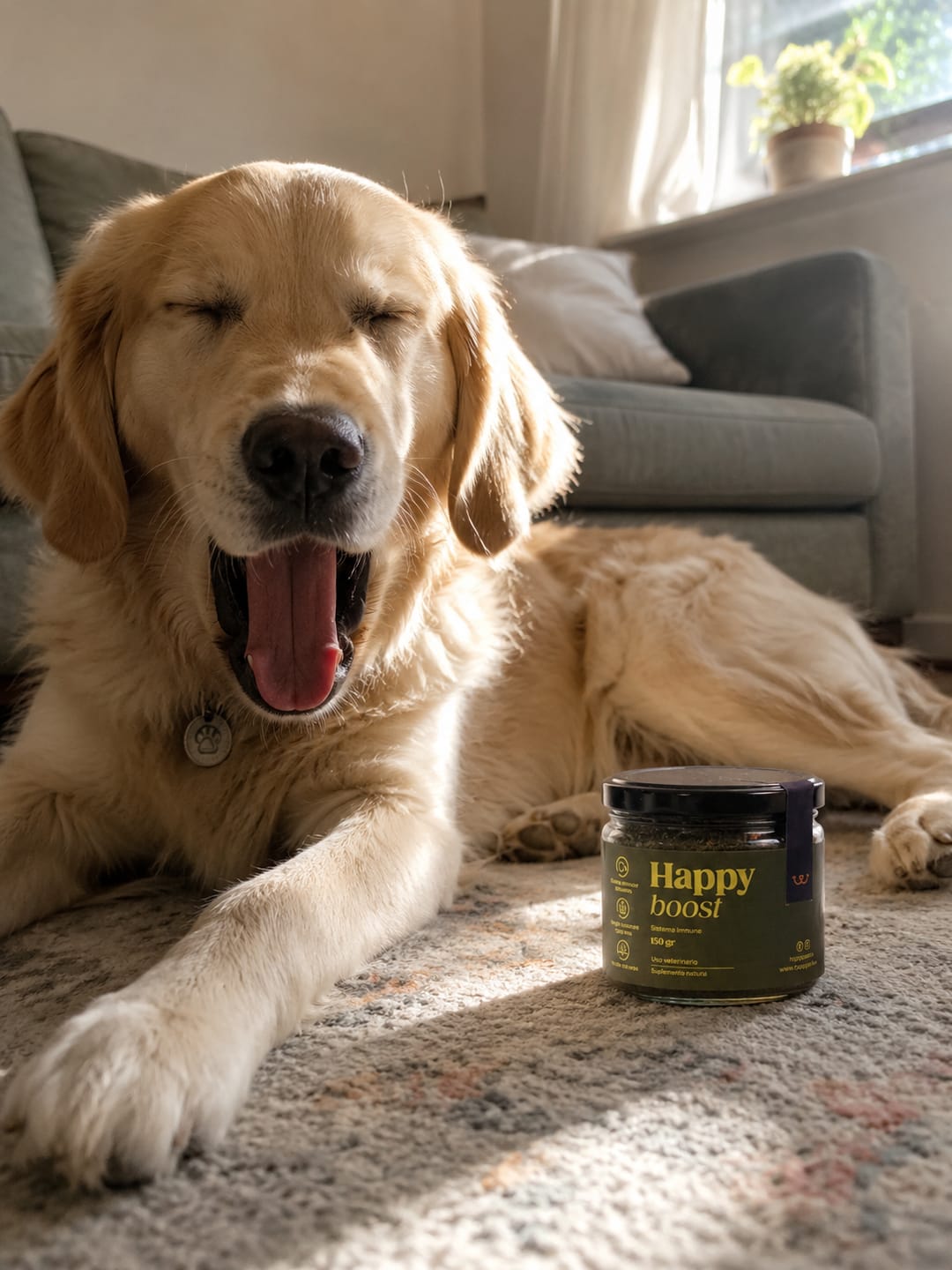 Customer photo review of Happy Boost I  Vitaminas para perro y gato con Algas y Miel de Abeja.