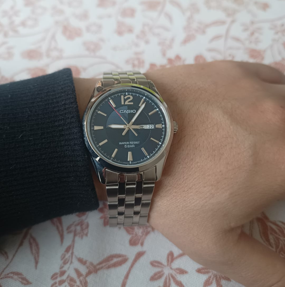 Customer photo review of Reloj Casio Análogo MTP-1335DJ-2AJF Kanji Azul 38mm JDm