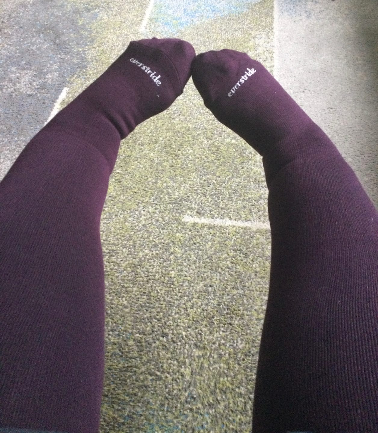 Customer photo review of Bamboo Wide Compression Socks