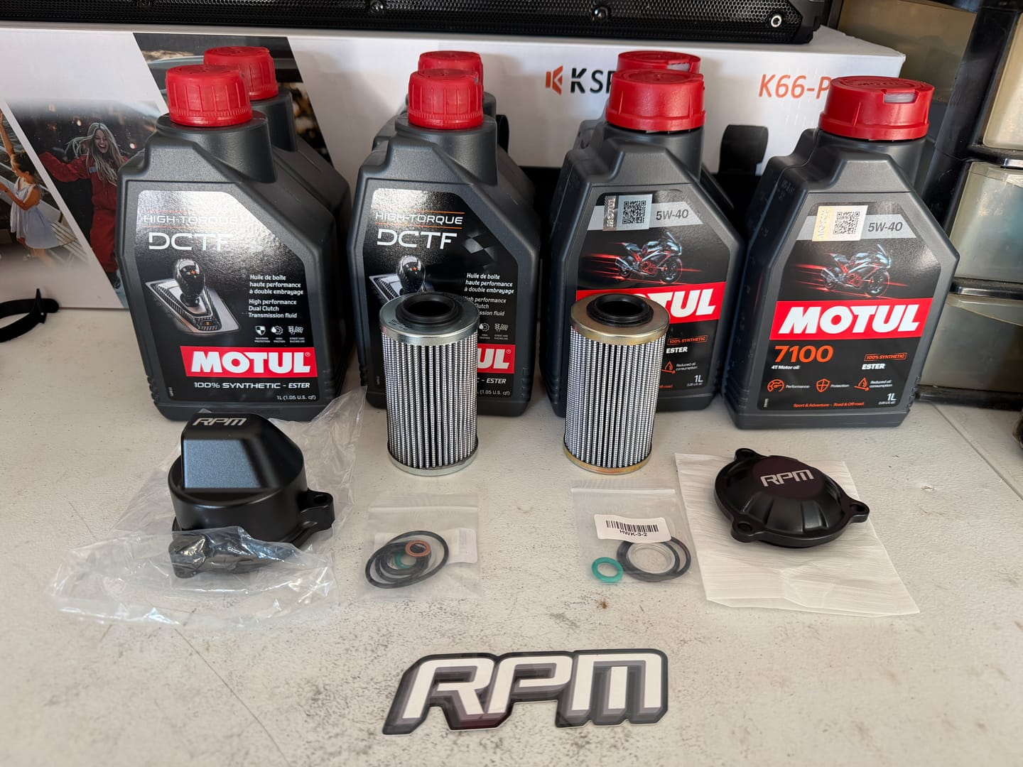 Customer photo review of RPM Performance Can-Am Maverick R Oil Change Kit
