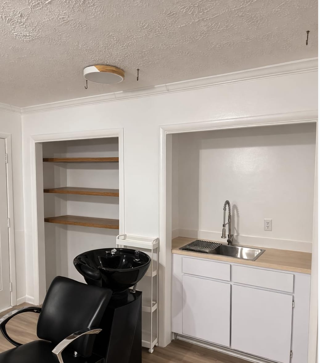 Customer photo review of Sol Delos Wooden LED Ceiling Light | Ultra-Thin Flush Mount Timber Lamp for Living Room