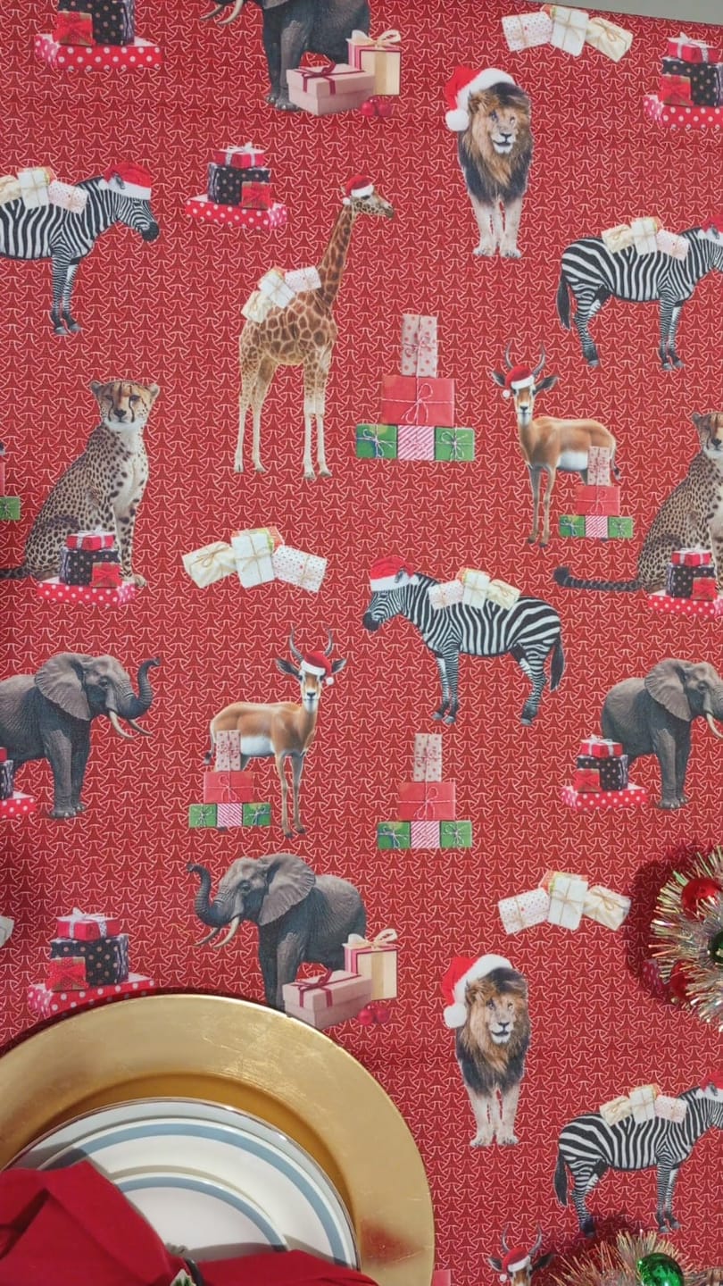 Customer photo review of Christmas Printed  Mini Matt Animal Christmas